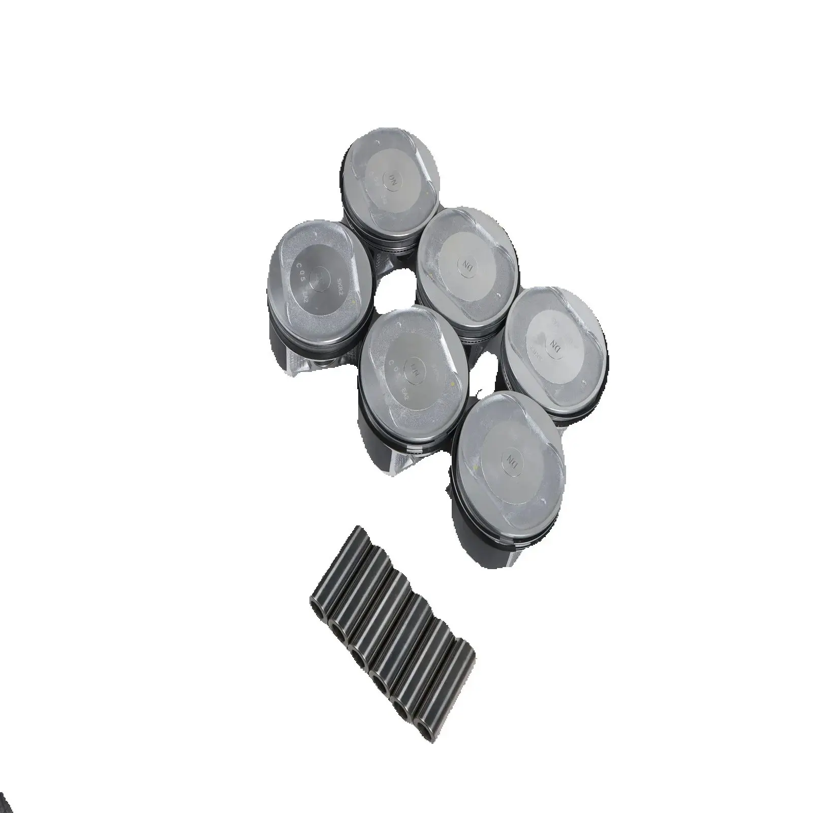 6pcs Engine Piston Set 12010-EA200 12010-EA20B 2005-2010 For Nissan Frontier Pathfinder Xterra VQ40DE