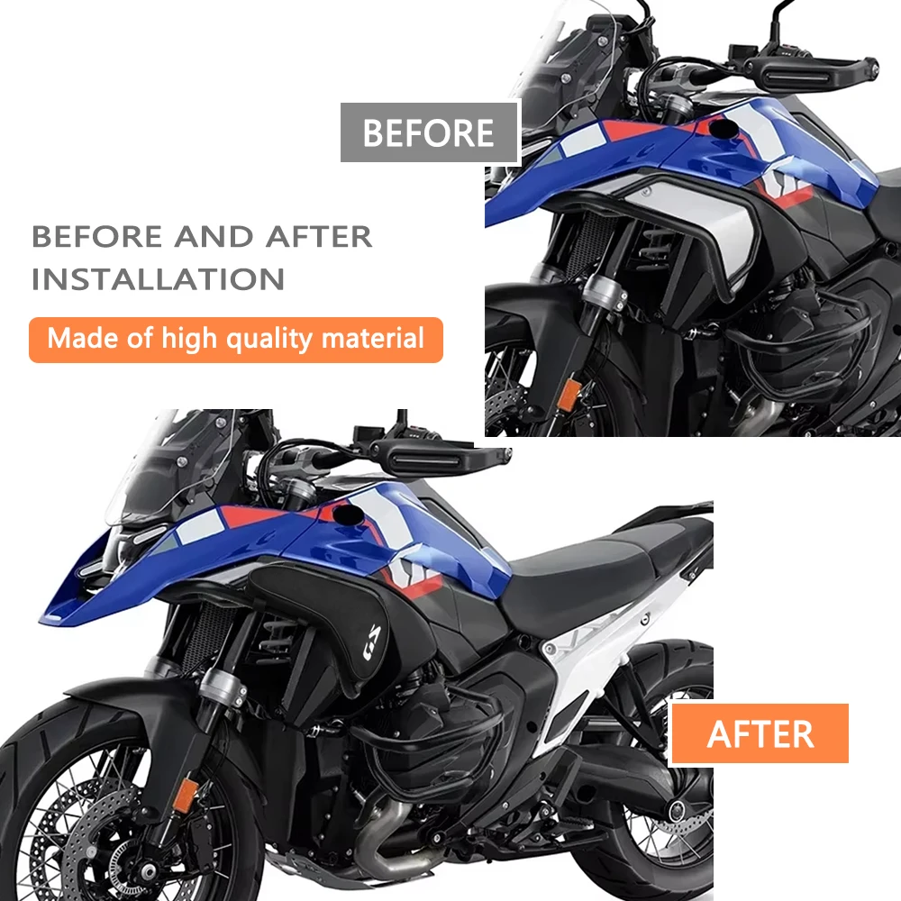 حقيبة قضبان تحطم محرك الدراجة النارية لسيارات BMW R1300GS R 1300 GS R1300 GS أداة تخزين السفر حقائب مقاومة للماء ملحقات جديدة