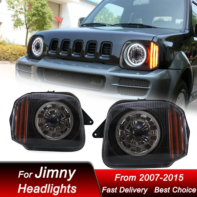 Hot Car Headlights For Suzuki Jimny JB23 07-15 Upgrade new style full LED Auto Head lamp Assembly Projector Lens Accessories Kit
