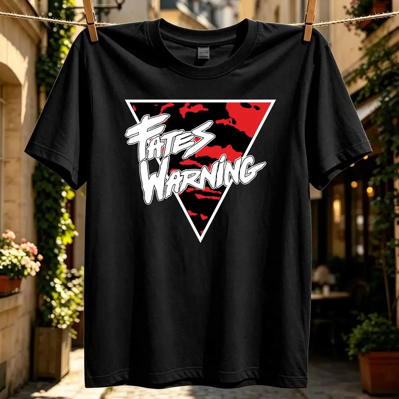 washed T Shirt Vintage Fates Warning No Exit 1988 Tour Rare Heavy Metal USA long or short sleeves vintage Washed