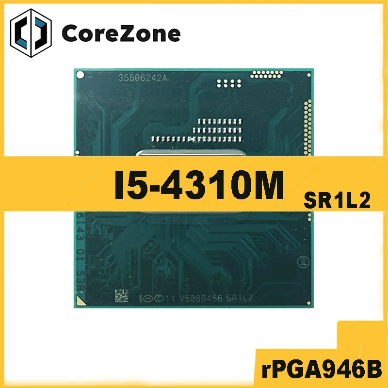 Core i5-4310M i5 4310M SR1L2 2.7 GHz Used Dual-Core Quad-Thread CPU 3M 37W Socket G3 / rPGA946B