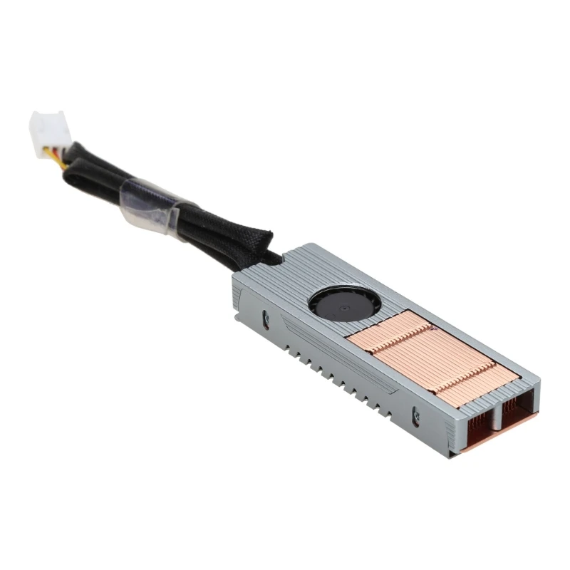 

M2 Solid Disk Drive Radiator 10000PPM Mute Fan SSD NVME Heat Dissipation Pad for Desktop Computer .2 2280 SSD Cooling