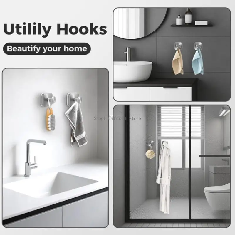 

Нержавеющий крюк на присоске из нержавеющей стали для ванной комнаты, кухни, экономии места для хранения, организации дома