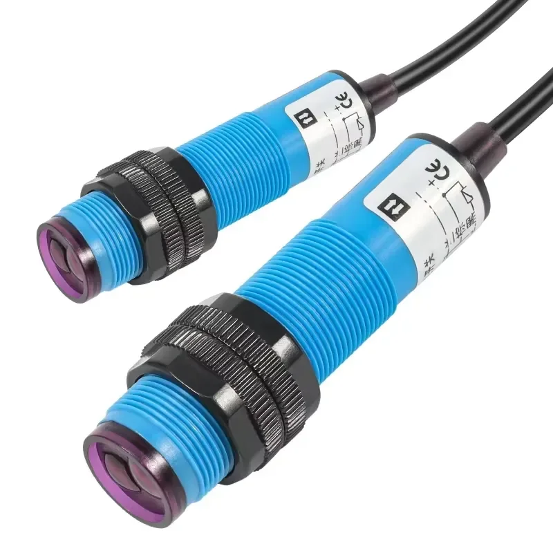 M18 Diffuse reflection photoelectric switch, three-wire sensor E3F-DS30C4/C2 normally closed NPN normally open PNP