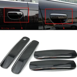 4pcs One Set Glossy Black Car Exterior Outside Door Handle Cover For Audi A6 C6 2005-2011