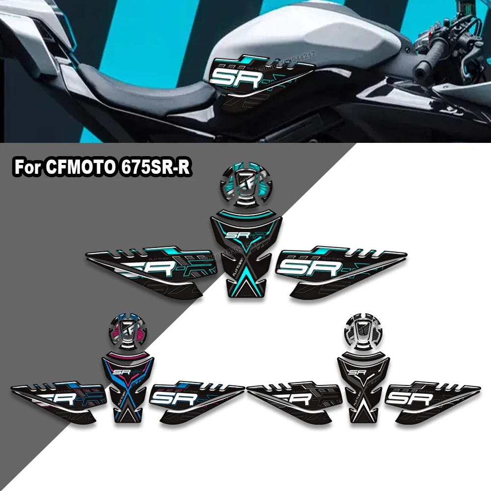 

For CFMOTO 675SR-R 675 SR R 675SR 2024 2025 Motorcycle accessories Fuel Tank Side Protection Pad Knee Grip Stickers