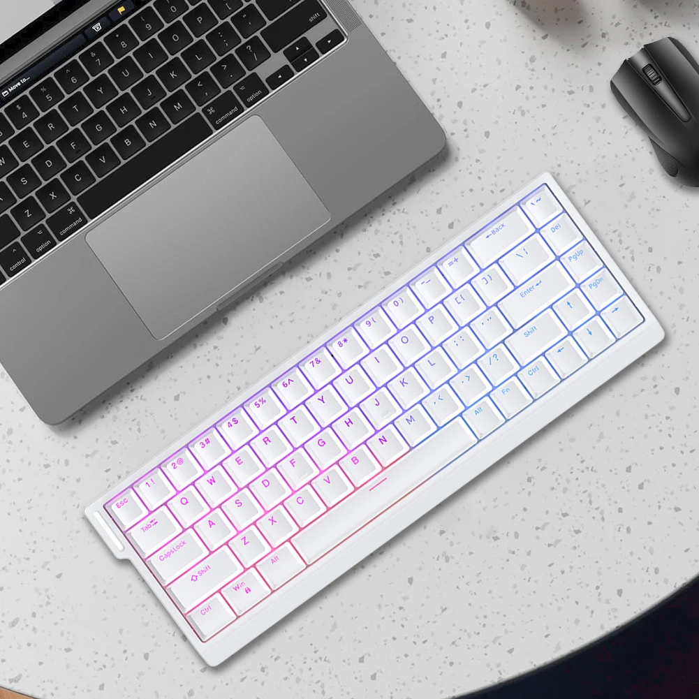 HE65 Wired Gaming Mechanical Keyboard Hot Swappable Magnetic Switch Gamer Keyboards RGB Backlit Computer Keyboard for PC Laptop