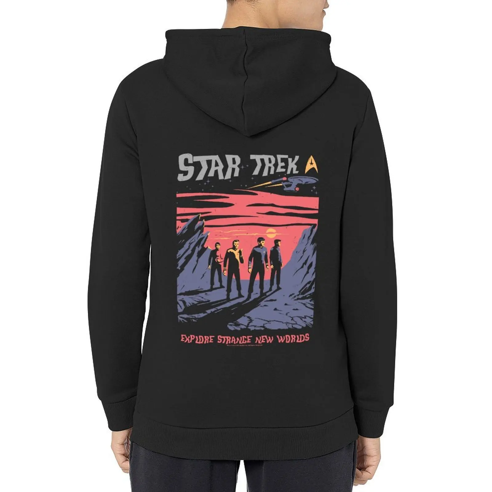 

Star Trek: The Original Series Strange New Worlds Travel Poster Hoodie hooded shirt hoodie for men