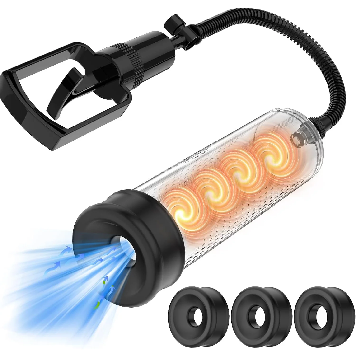 1 الرجال دليل القضيب المدرب القضيب مضخة تفريغ ، دليل القضيب تمديد مضخة للذكور الاستمناء الكبار لوازم الجنس لعب 18 + #1