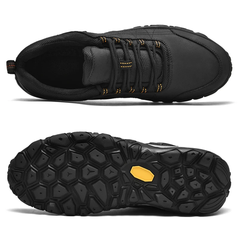 Chaussures de randonnée en cuir pour hommes, trekking en plein air, escalade, suivi des sentiers, printemps, automne, nouveau, grande taille 46 47,