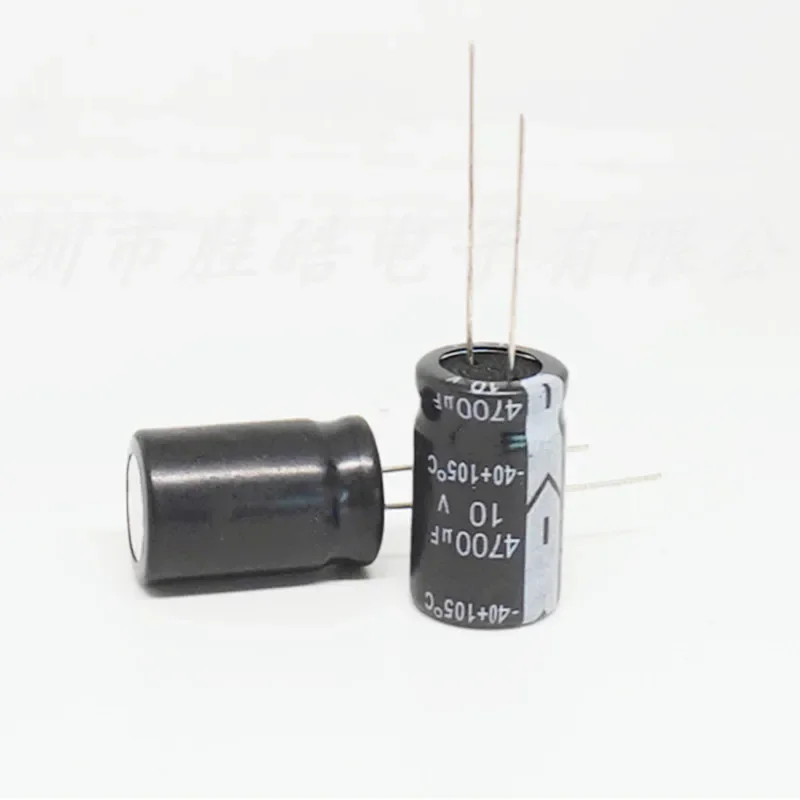 Capacitor Eletro Eletrolítico, 10V4700UF, 13x20mm, Alta Qualidade, 10Pcs, Novo