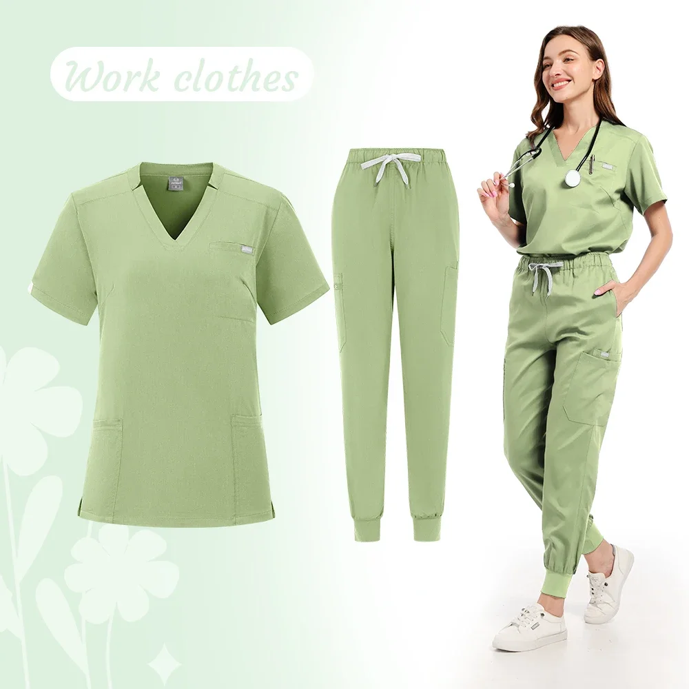 Sala de cirurgia Conjunto Uniforme Médico, Hospital Trabalhando Scrubs, Suprimentos Médicos, Enfermeira Cirurgia Dentária Terno, Workwear Atacado