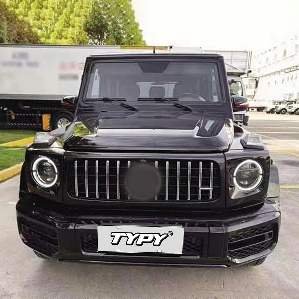 Body kit For Benz G-Class W463 Upgrade To W464 AMG Front And Rear Bumpers For Auto Lights