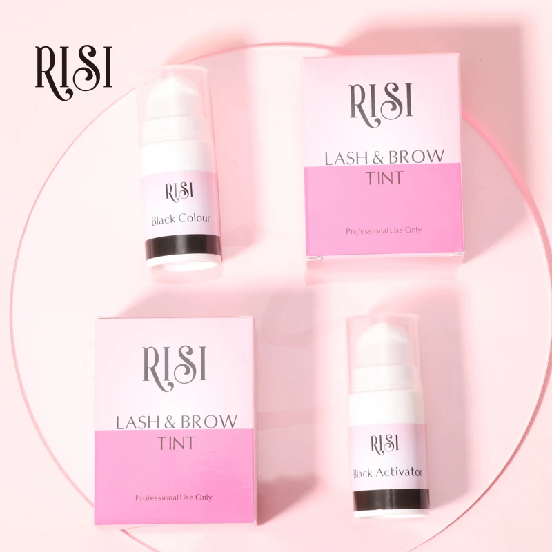 Free RISI Brow Lamination Brow Tint kit Long Lasting Waterproof Professional Brow Tint 3 Colors Eye Brow Tint Brow Tint