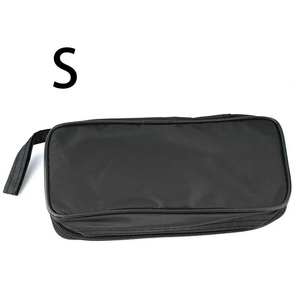 Small Tool Bag Nylon Pouch S/M/L Black Waterproof&Shockproof Soft Bag For Digital Multimeter Mini Tools Home Organization Case