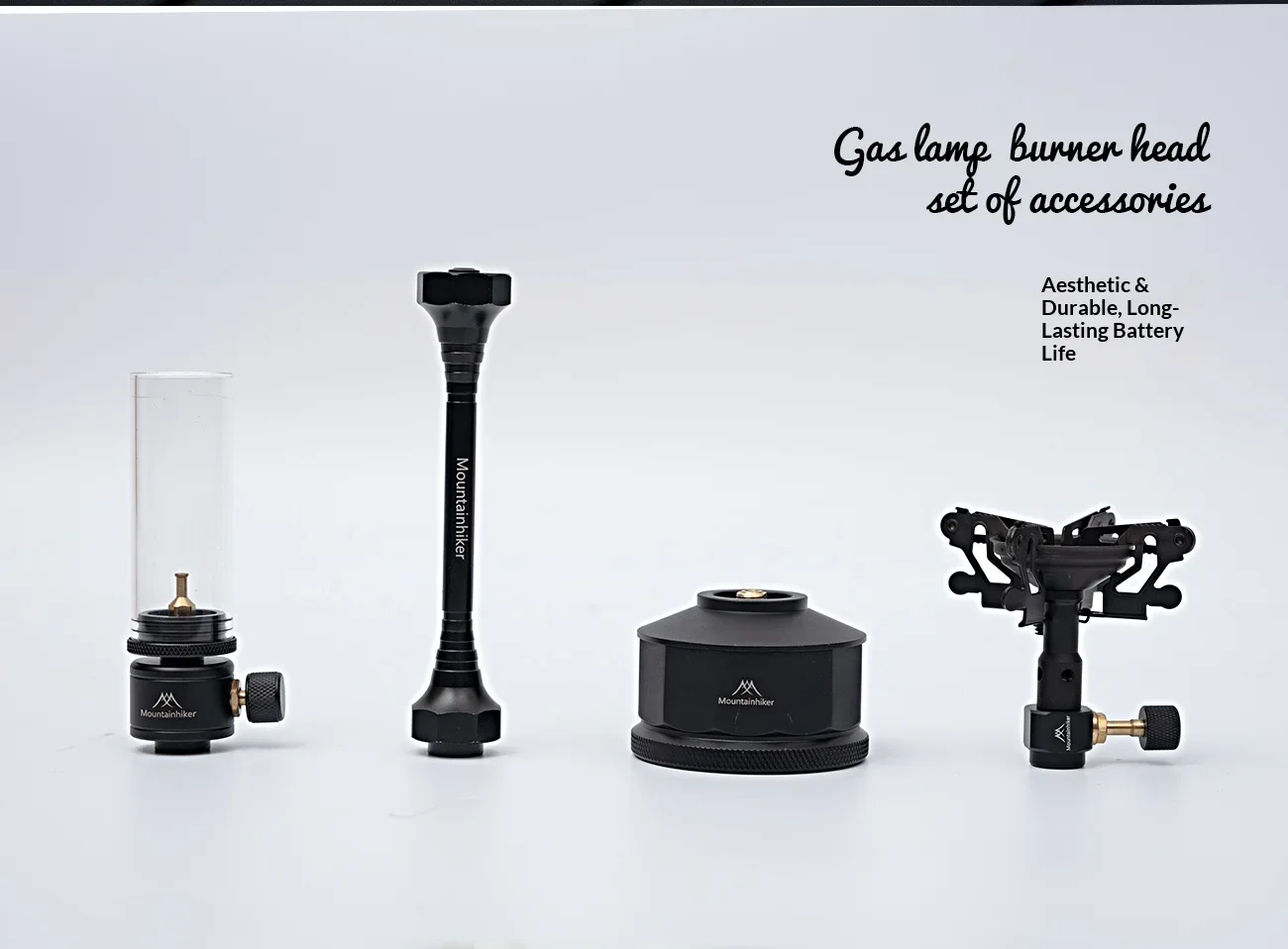 Mountainhiker Camping-Lichtofen 4-in-1-Set, tragbares Gaslampen-Brenner-Set für Outdoor-Camping, Wandern, Picknick, Überlebensausrüstung – Detail 2