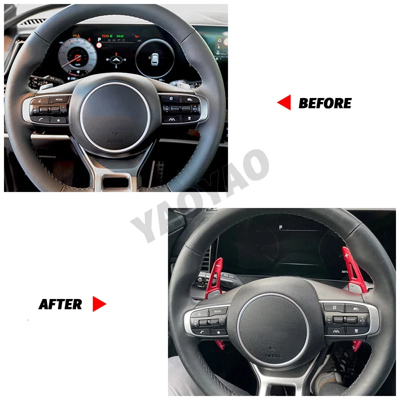 For KIA Sportage NQ5 Hybrid GT-Line 2021-2023 Paddle Shift Steering Wheel DSG Extension Sticker