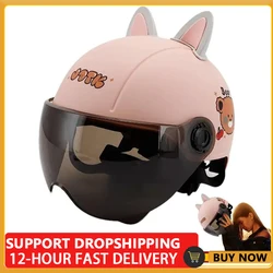 Men Motorcycle Half Helmets Safety Hat Scooter Moto Helmet Classic Retro Riding Capacete De Moto Motocross Helmets For Men Women