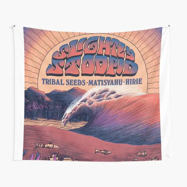 Stoopid Vacation Summer Tour 2019 Slight  Tapestry Towel Hanging Printed Wall Art Home Bedroom Decor Decoration Colored Travel