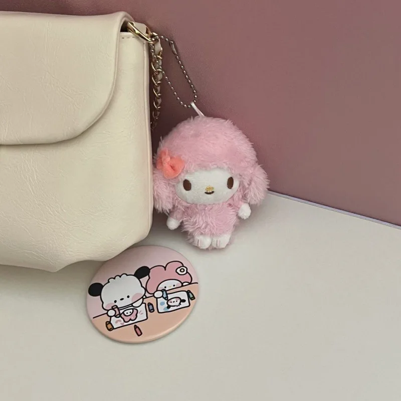 Anime My Sweet Piano Key Chain Sanrio Kawaii My Melody Bag Car Key Plush Pendant Toys Decoration Accessory Doll Girlfriend Gifts