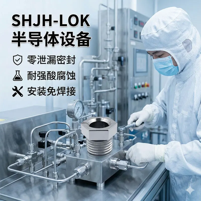Compatible with SWlock SS-4-VCR-4-SN 316L stainless steel VCR external screw nut assembly