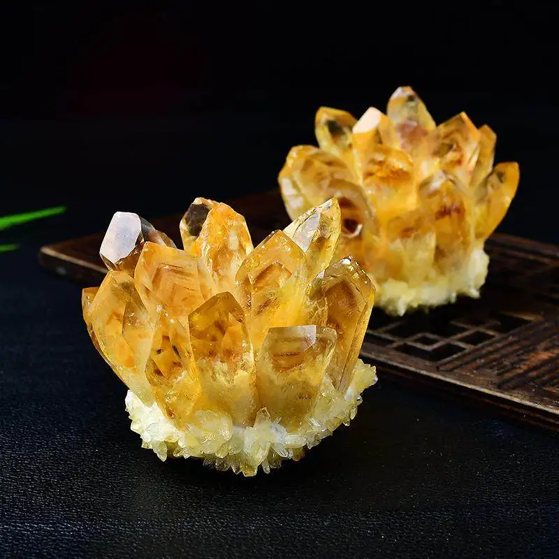 Natural citrine cluster ornament bracelet jewelry purification home office decoration holiday gifts