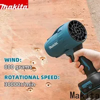 2025 Makita 18V Turbo Jet Fan Violent Blower 30000RPM Electric Air Duster High Wind Speed Rechargeable Car Cleaning Tool