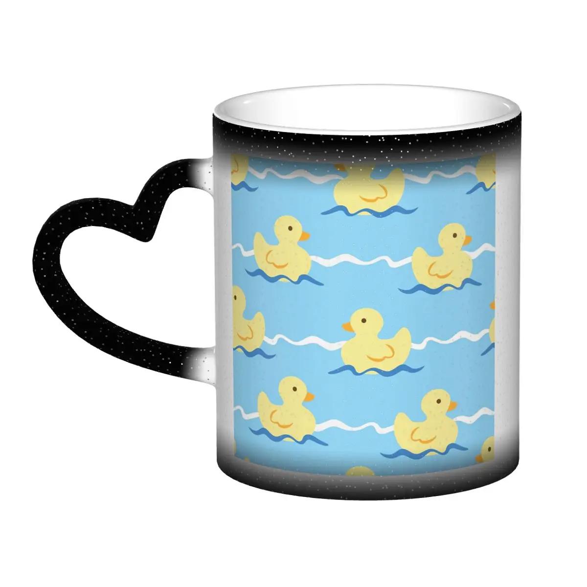 

Cute Duck Swimming Seamless Pattern Mug Funny Ceramic Coffee Cups Tea Mugs Milk Cup Drinkware Gift for Woman Man