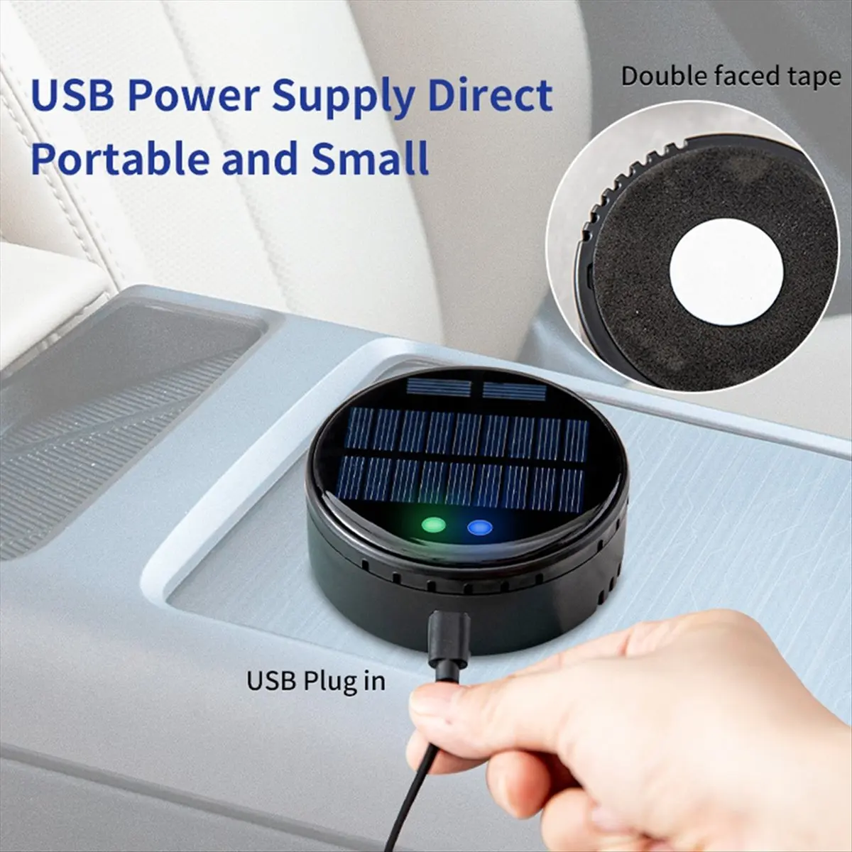 【~ New Y24A】Car Removes Odors, Formaldehyde, and Dust, with USB Plug in for Convenient Use and No Consumables Required