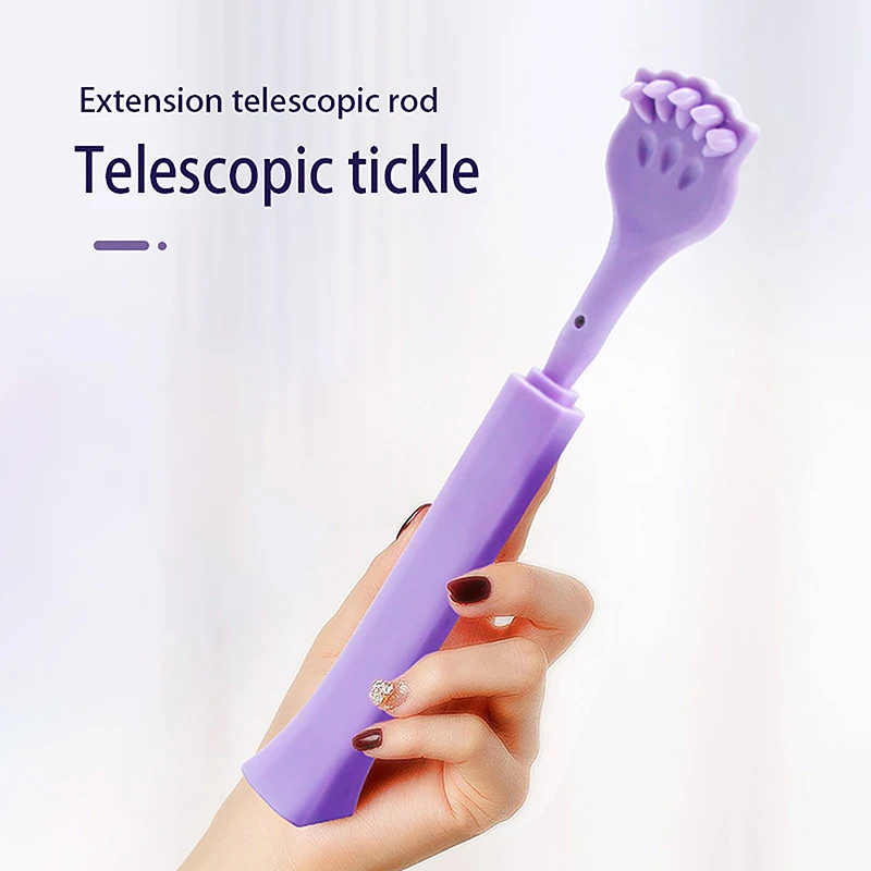 Three Sections Handle Telescopic Back Scratcher Scratch Massager For Itch Massager Body Grab Relax Scraper Old Man Happy