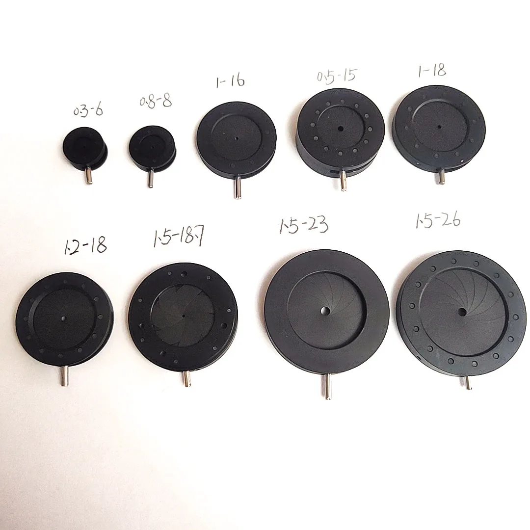 Diaphragme optique à zoom 0-50 mm, condenseur d'ouverture amplificateur pour adaptateur de caméra numérique de microscope