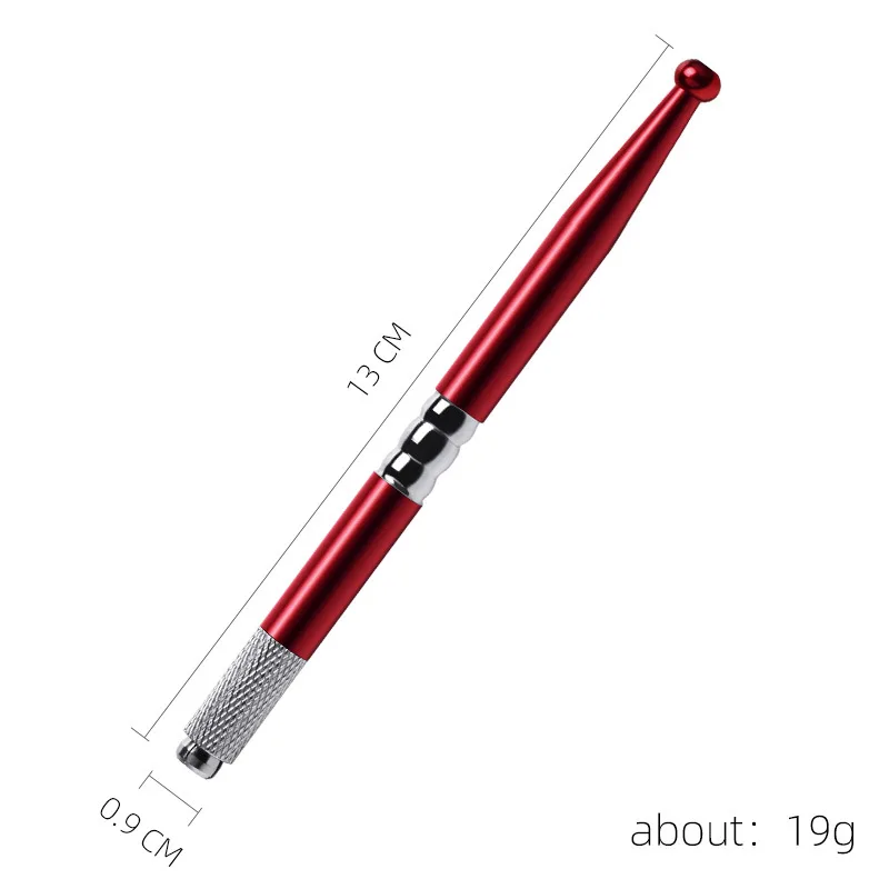 5pcs Manual Tattoo Eyebrow Pens For Permanent Makeup Supplies Durable Aluminum Pen With Lock-Pin Tech Tattoo Microblade