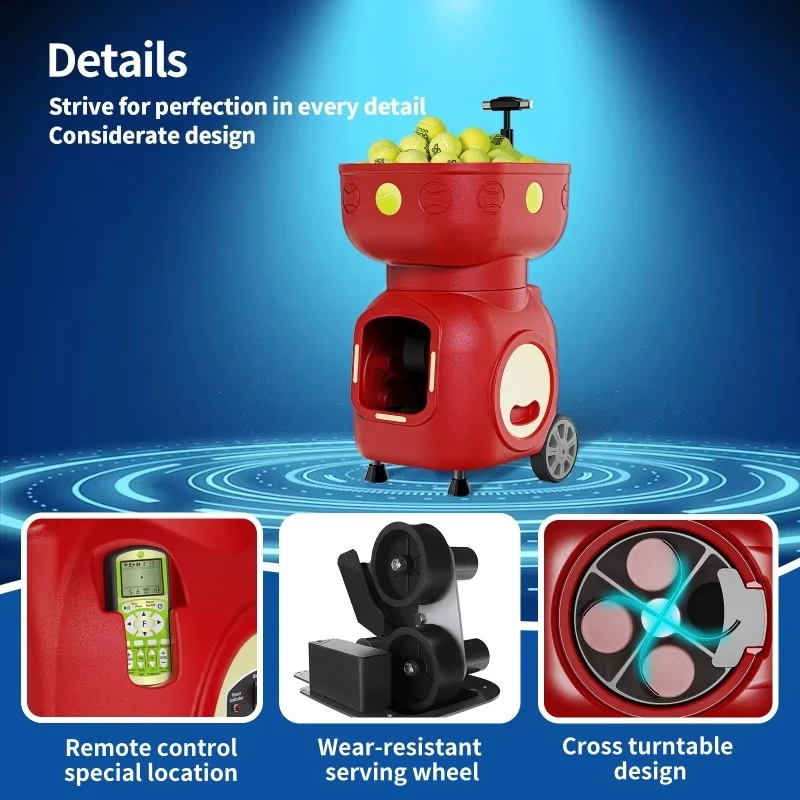 T3 Robot per allenatore di tennis Fornitura diretta in fabbrica Macchina per palline da tiro controllata da app Attrezzatura economica per l'allenamento del tennis