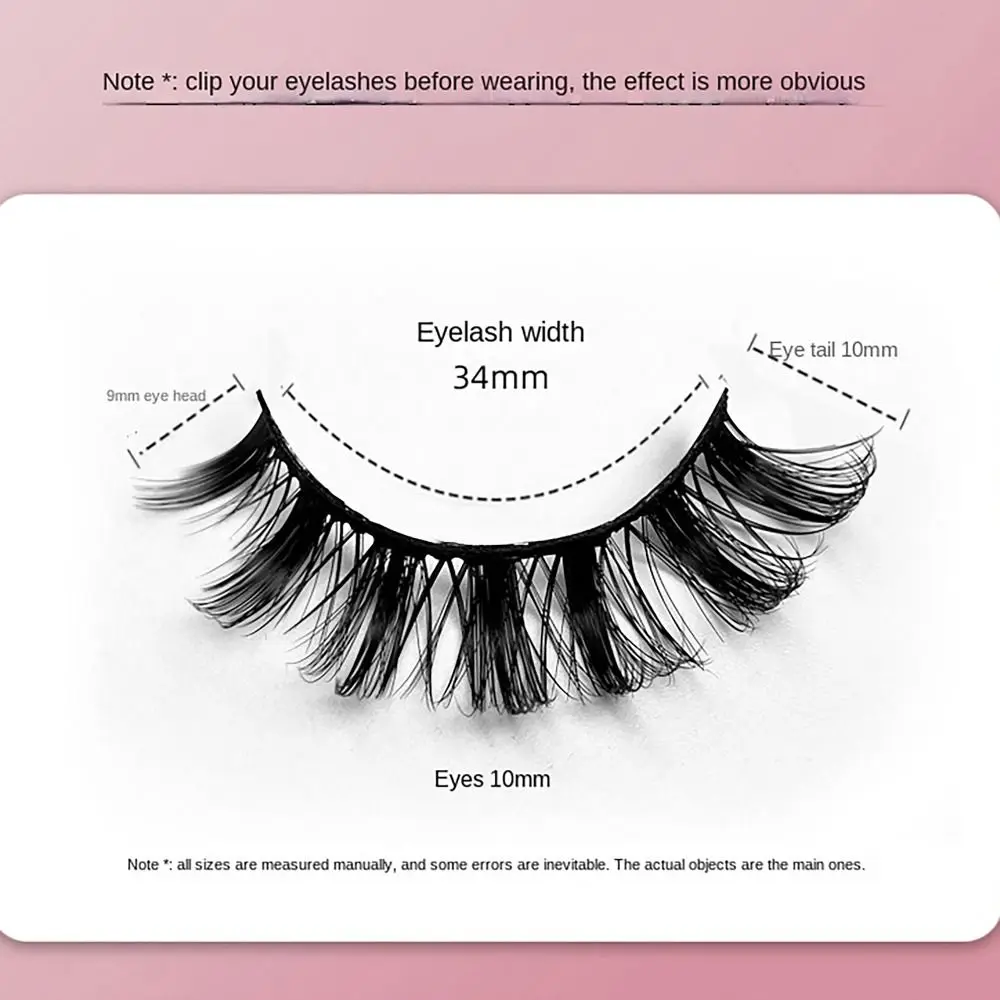 10 paia Puffy Explosive Russian Curly EyeLashes High Curling Long Eye Tail Full Strip Lashes Wispy Eye Makeup ciglia finte