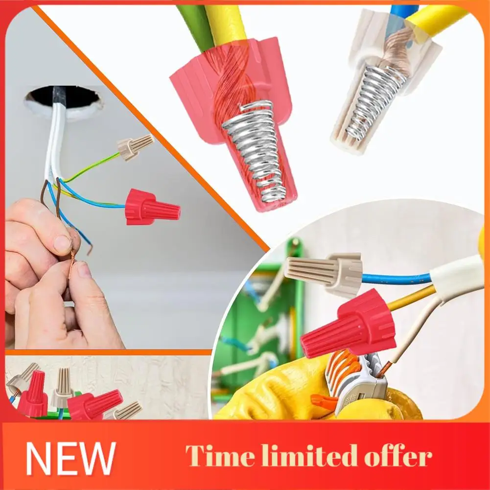 ABRN-Wire Nut, Winged Wire End Connector Cover, Nut 18-8 AWG, HSP13 Type Screw Terminal For Connecting Electrical Wiring