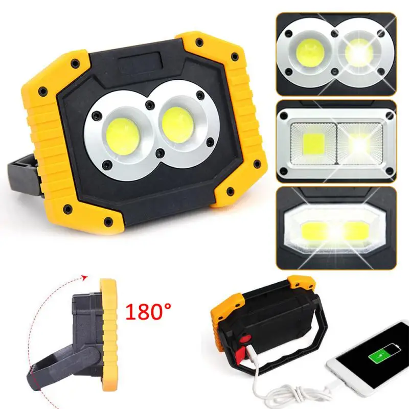 

Led Efficient Powerful Power Outage Heavy-duty Portable Led Work Light Charging Bright Rechargeable Outdoor Camping Compatible