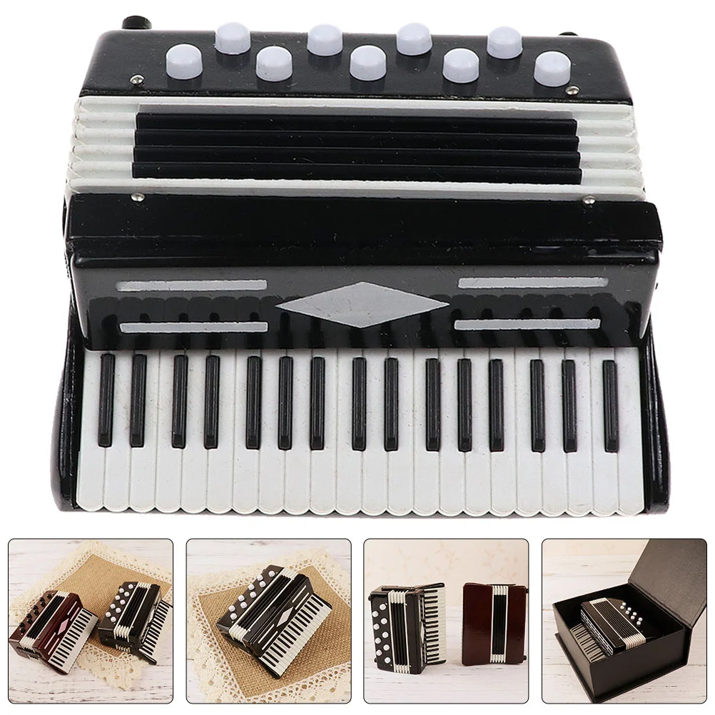 

Accordion Model Kid Gifts Miniature Ornament Piano Decor House Accessory Plastic Birthday Simulation Child Educational Toy