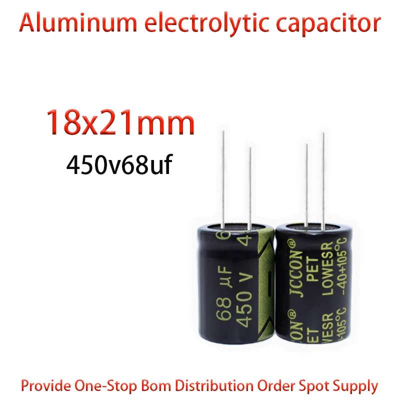 450v68uf 450v size 18x21mm full voltage high-frequency low resistance switching power supply inverter capacitor 5PCS