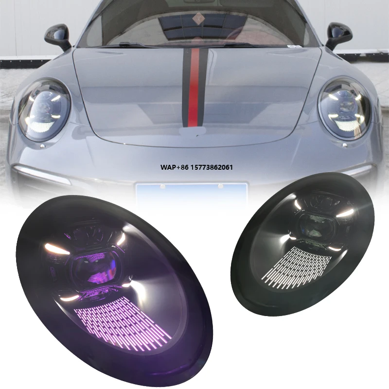 

2 Pieces for LED Head Lamp 911 991.1 991.2 Front Lights 2012-2018 Upgrade 2023 Matrix Style Led Headlight LED Headlights