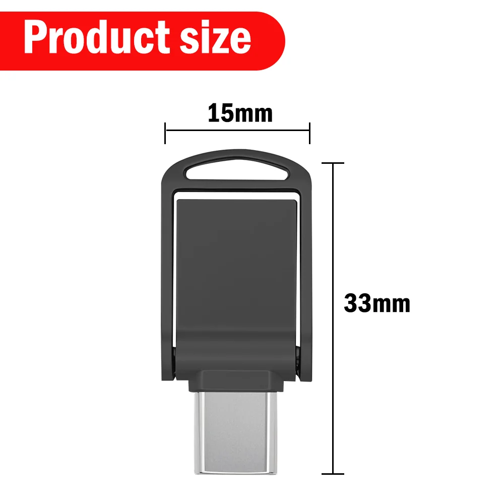 TYPE-C USB 2.0 OTG محرك فلاش USB 64 جيجابايت هدية الأعمال ذاكرة عصا صغيرة USB-C محرك القلم 32 جيجابايت عالية السرعة USB عصا بندريف 16 جيجابايت #6