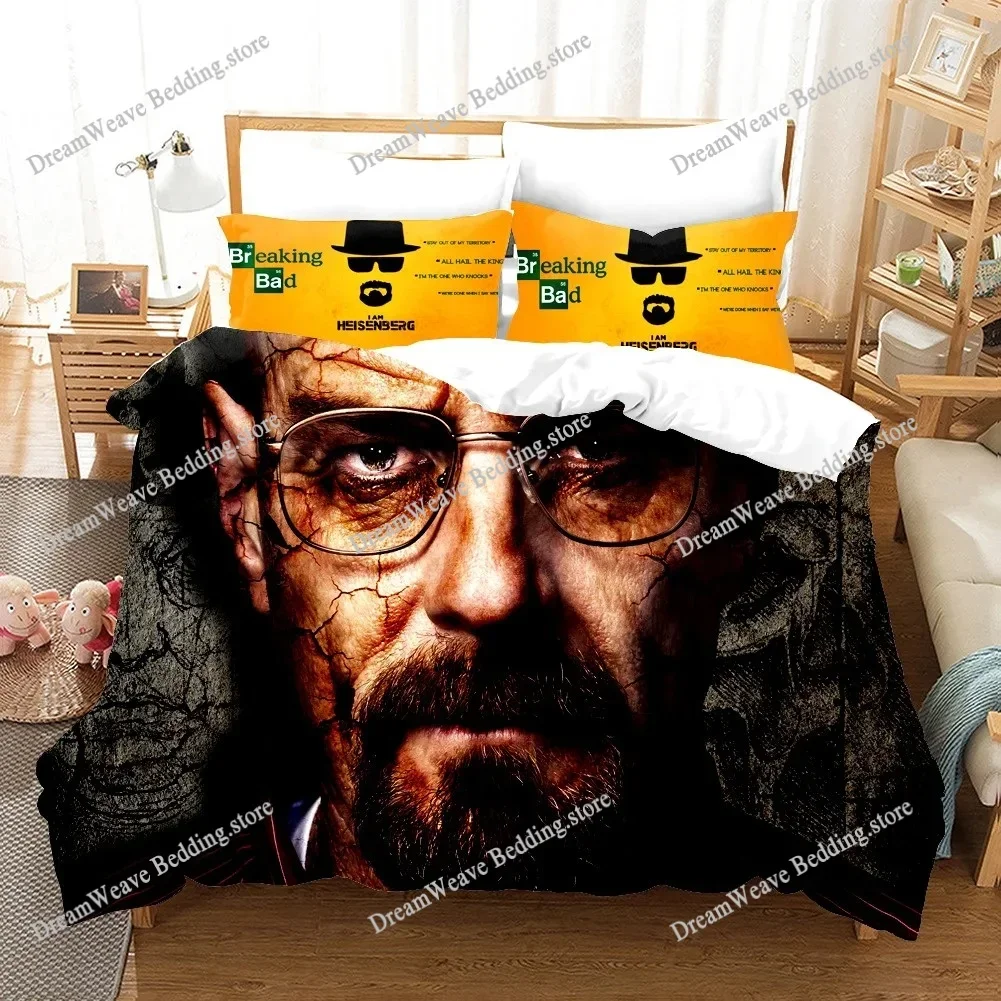 Movie Breaking Bad Bedding Sets 3D Printed Breaking-Bad Duvet Covers Pillowcases Comforter Quilt Cover Children Luxury Gift