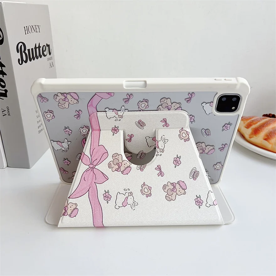 For iPad 9th/8th/7th Gen Air3 Pro10.5 Case 360° Rotating Shockproof Cover With Auto-sleep/Wake Up Function Stand Tablet Cover