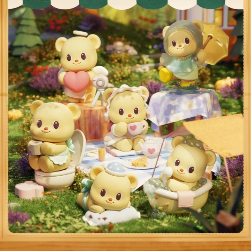 

New Hot Selling Genuine Butterbear Butter Bear Leisure Time Series Blind Box Cute Handmade Doll Gift House Desktop Ornament Toy