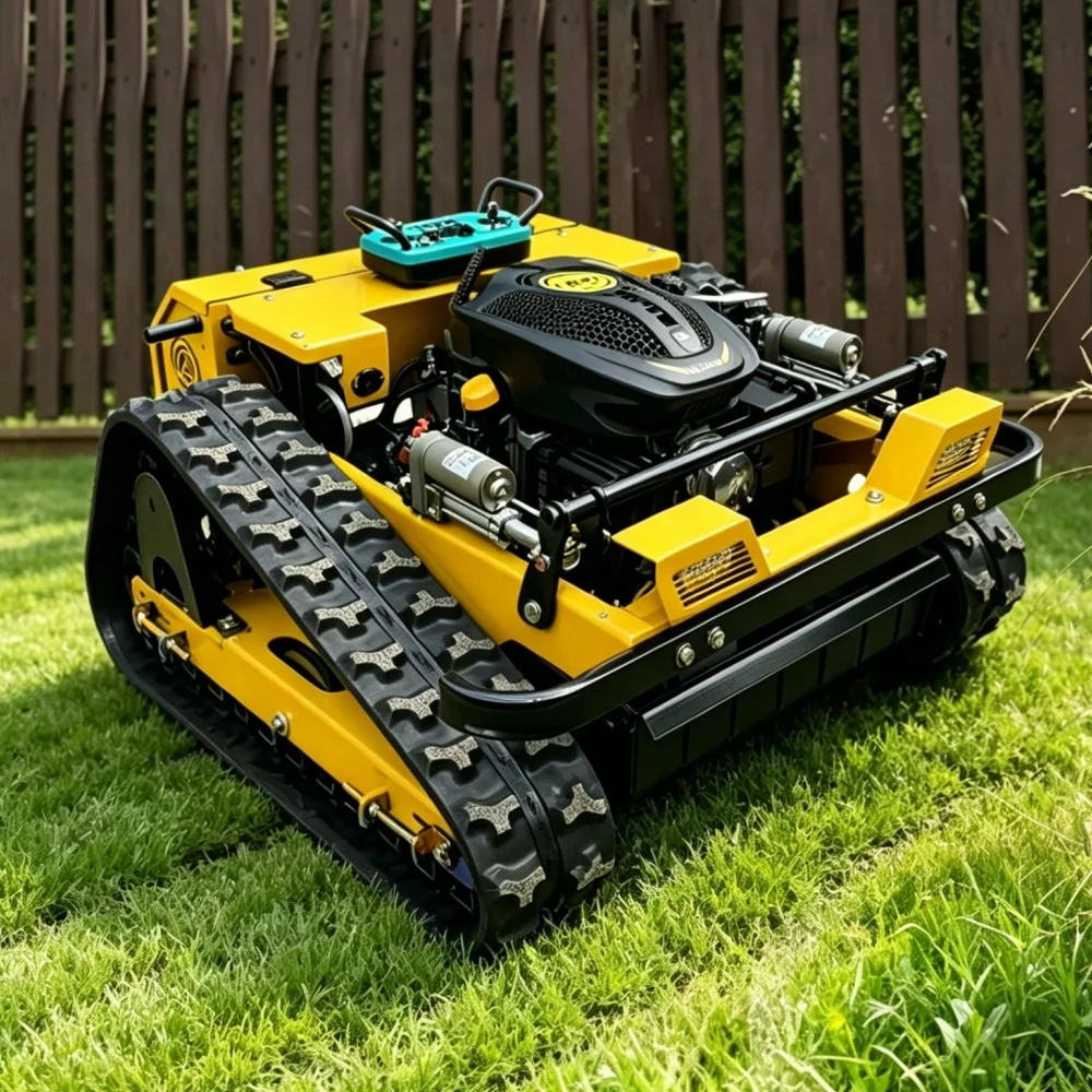 Customization High Efficiency Mower 800mm Cutting Width Tracked Lawn Trimmer Zero Turn Remote Control CE Certified - view 3