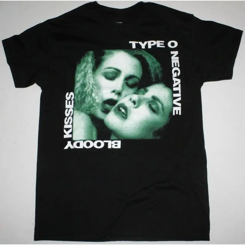 

TYPE O NEGATIVE BLOODY KISSES Хлопковая черная мужская футболка S 234XL C156
