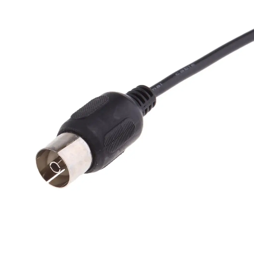 Coax Adapter MCX Male to TV Female with RF IEC Female Connector 165mm Black Wire for Wireless LAN Projects