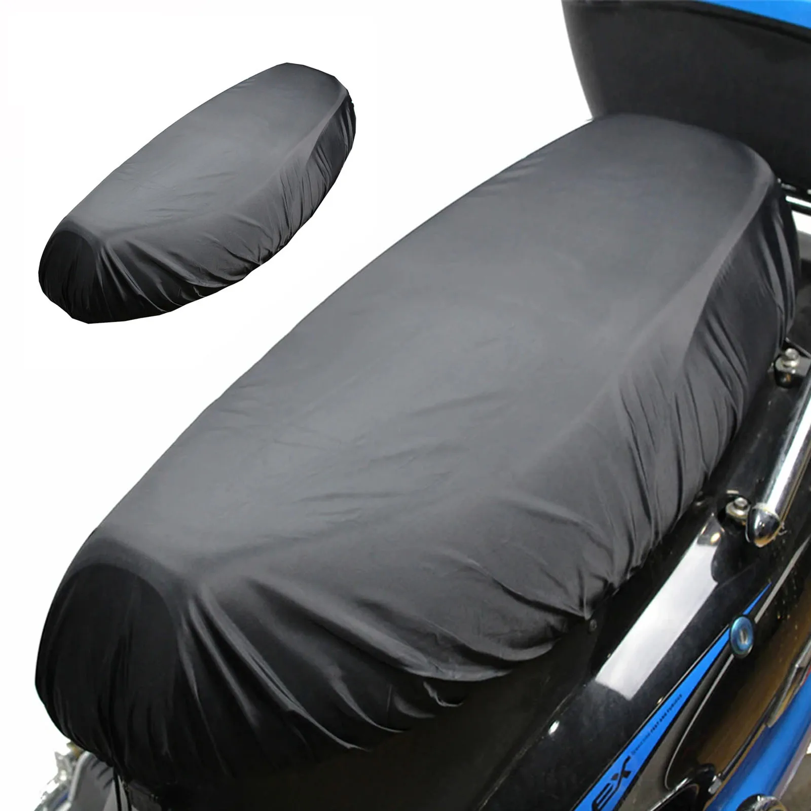 

2XL Motorbike Seat Cover Waterproof Dust UV for Cushion Cover Protector with Elastic Band Hook Loop Protection for Motorcycle