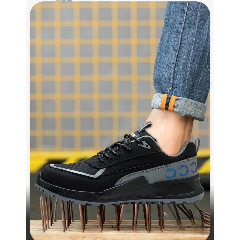 Men 10KV Insulated Safety Shoes Anti Smash Puncture Proof Wear Resistant Slip Resistant Electrical Work Boots Protective