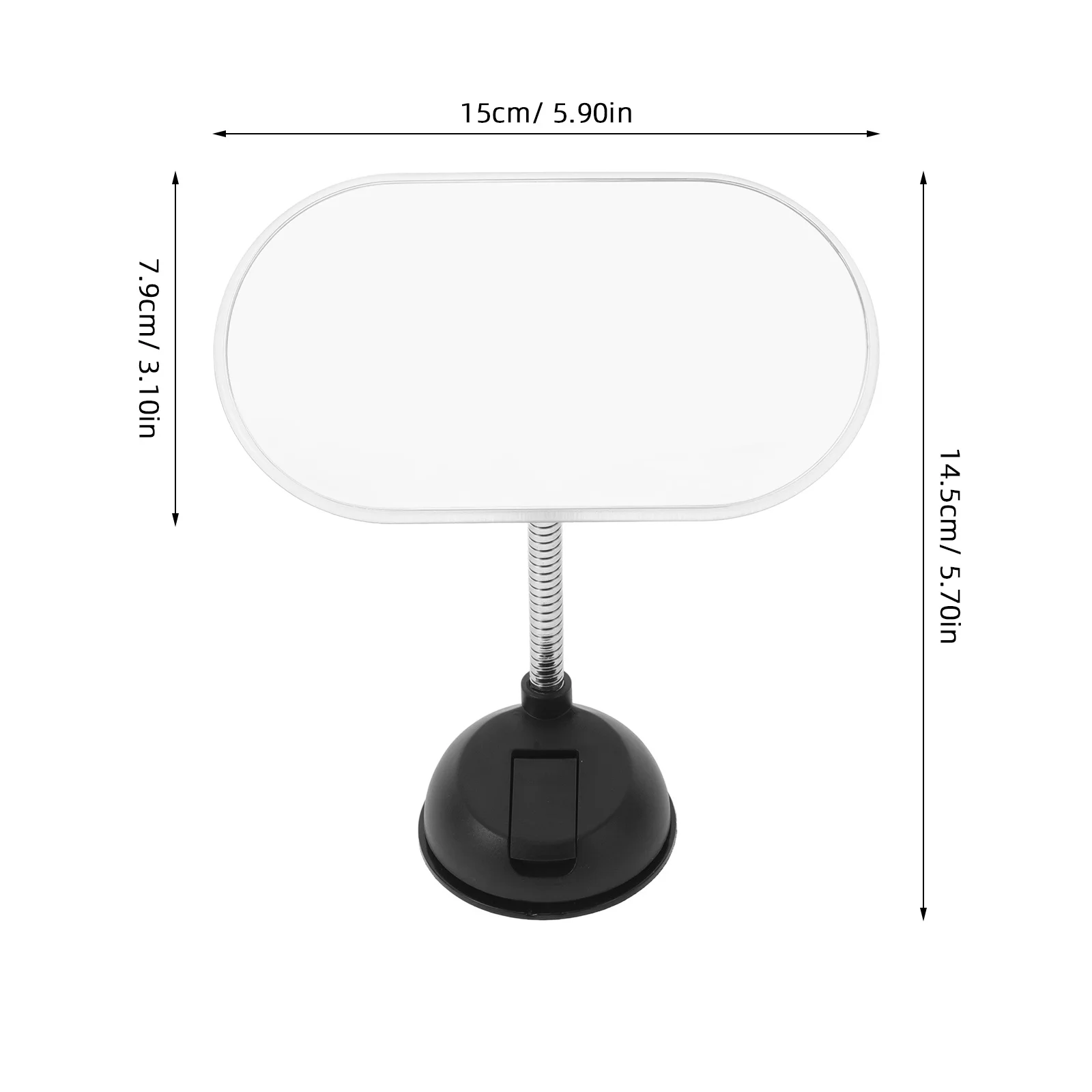 مرآة الرؤية الخلفية العالمية للمركبات، رؤية معززة لسلامة الأطفال، سهلة التركيب، لا توجد أدوات مطلوبة وقابلة للتعديل #6