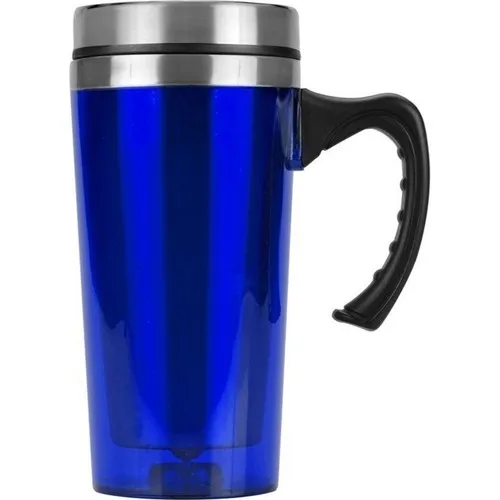 Sas Vacuum Lid and Handle Stainless Steel Tea Coffee and Camping Thermos, Cup Thermos 500 ml Blue